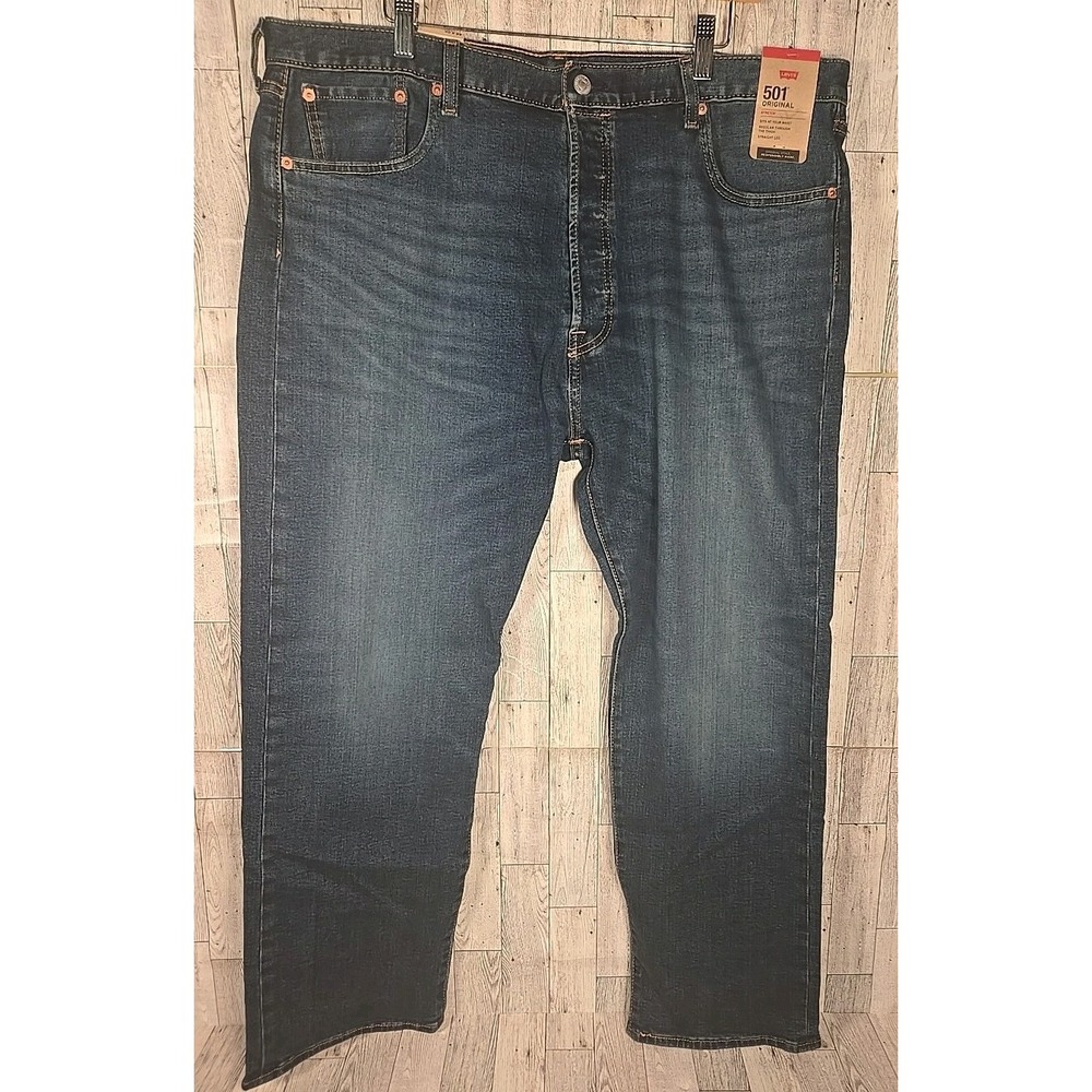 Levi's 501 Jeans 40x29 Stretch Sits at Waist Straight Leg Regular Fit Mens NEW